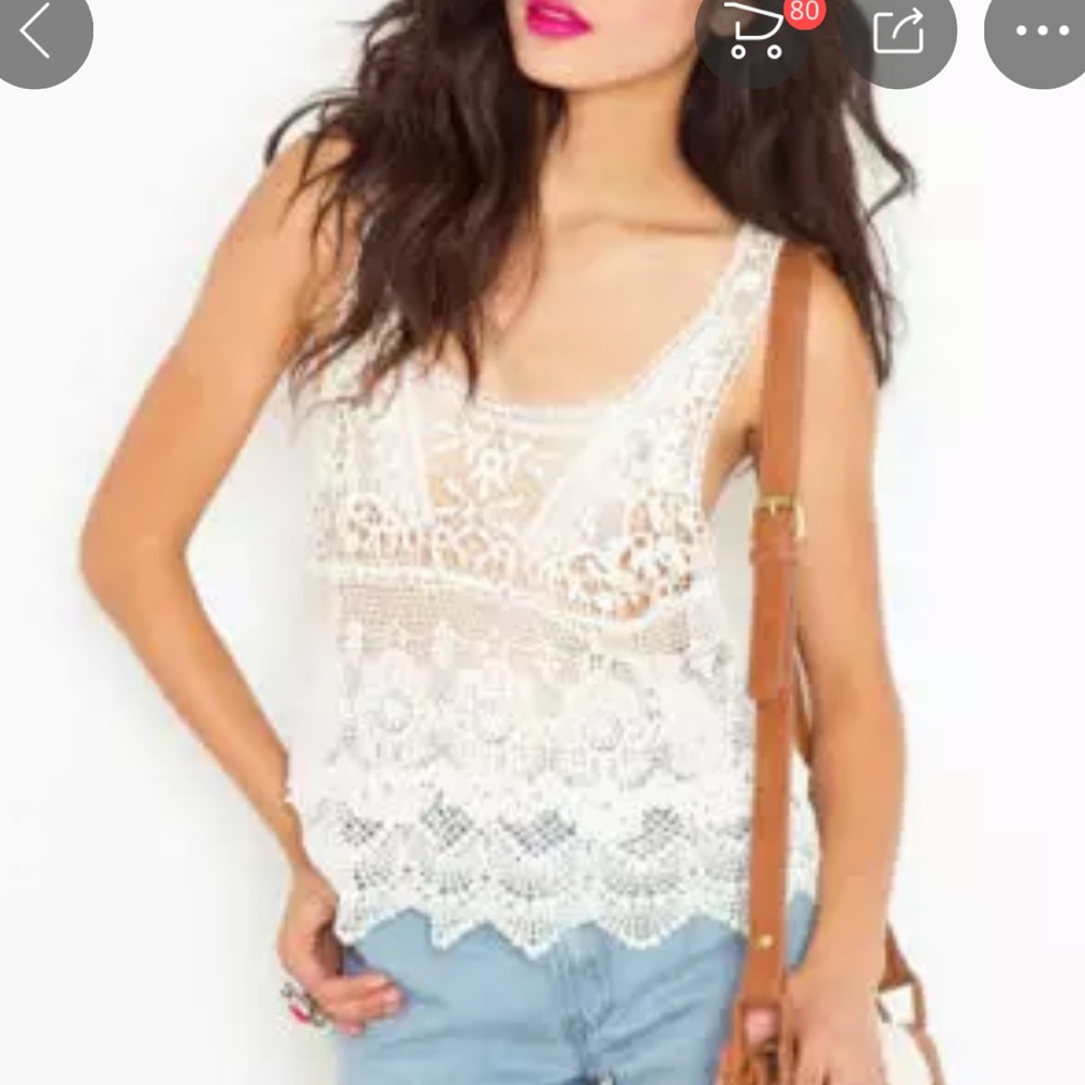 Lace Ruffle Tank - Picture 2 of 6